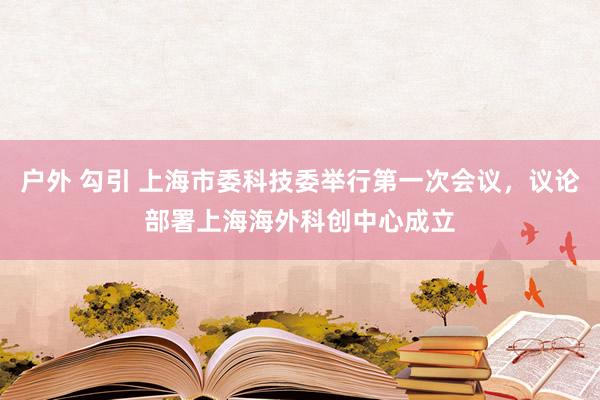 户外 勾引 上海市委科技委举行第一次会议，议论部署上海海外科创中心成立