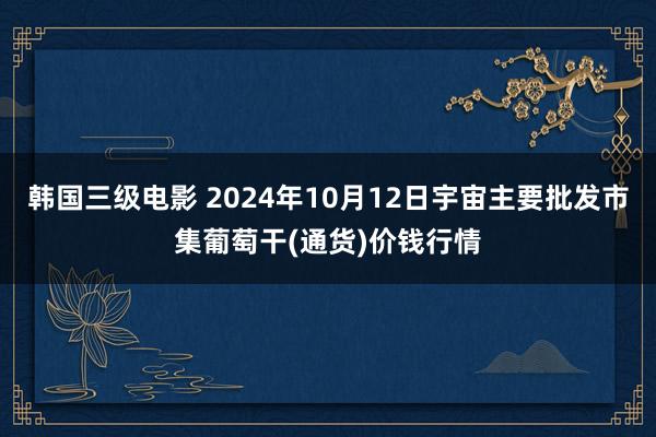 韩国三级电影 2024年10月12日宇宙主要批发市集葡萄干(通货)价钱行情