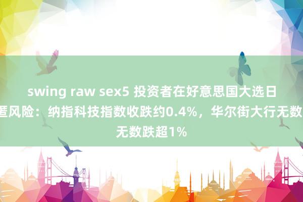 swing raw sex5 投资者在好意思国大选日前夜藏匿风险：纳指科技指数收跌约0.4%，华尔街大行无数跌超1%