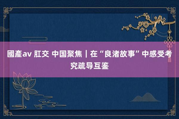 國產av 肛交 中国聚焦｜在“良渚故事”中感受考究疏导互鉴