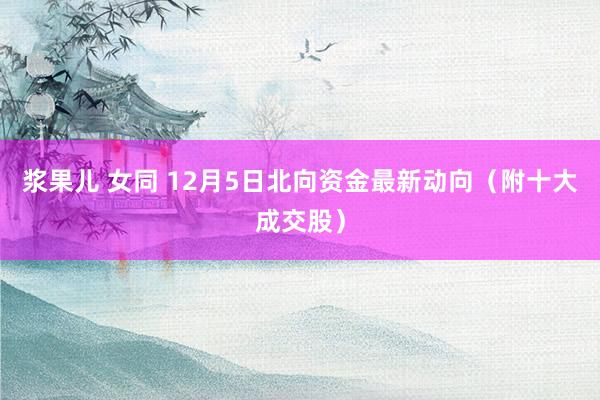 浆果儿 女同 12月5日北向资金最新动向（附十大成交股）