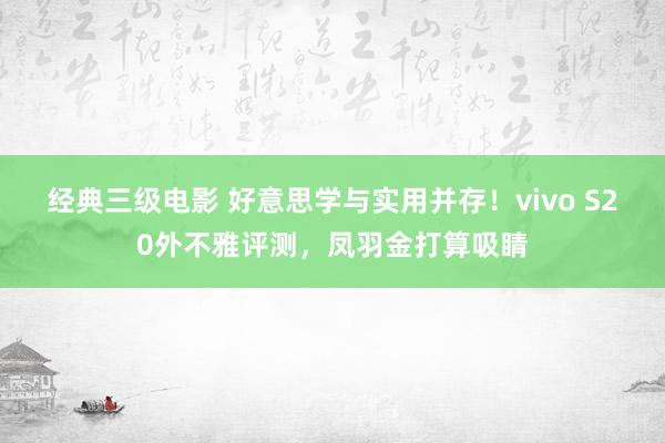 经典三级电影 好意思学与实用并存！vivo S20外不雅评测，凤羽金打算吸睛