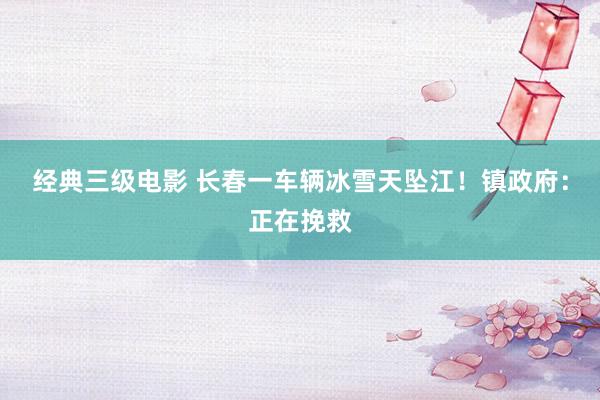 经典三级电影 长春一车辆冰雪天坠江！镇政府：正在挽救