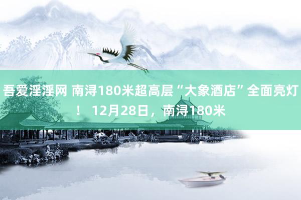 吾爱淫淫网 南浔180米超高层“大象酒店”全面亮灯！ 12月28日，南浔180米