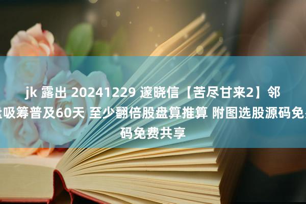 jk 露出 20241229 邃晓信【苦尽甘来2】邻接横盘吸筹普及60天 至少翻倍股盘算推算 附图选股源码免费共享