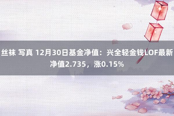 丝袜 写真 12月30日基金净值：兴全轻金钱LOF最新净值2.735，涨0.15%