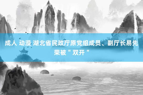 成人 动漫 湖北省民政厅原党组成员、副厅长易先荣被＂双开＂